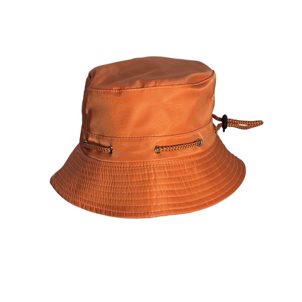 Orange Nylon Bucket Hat With Adjustable Cord By Anthropologie - Picture 3 of 5